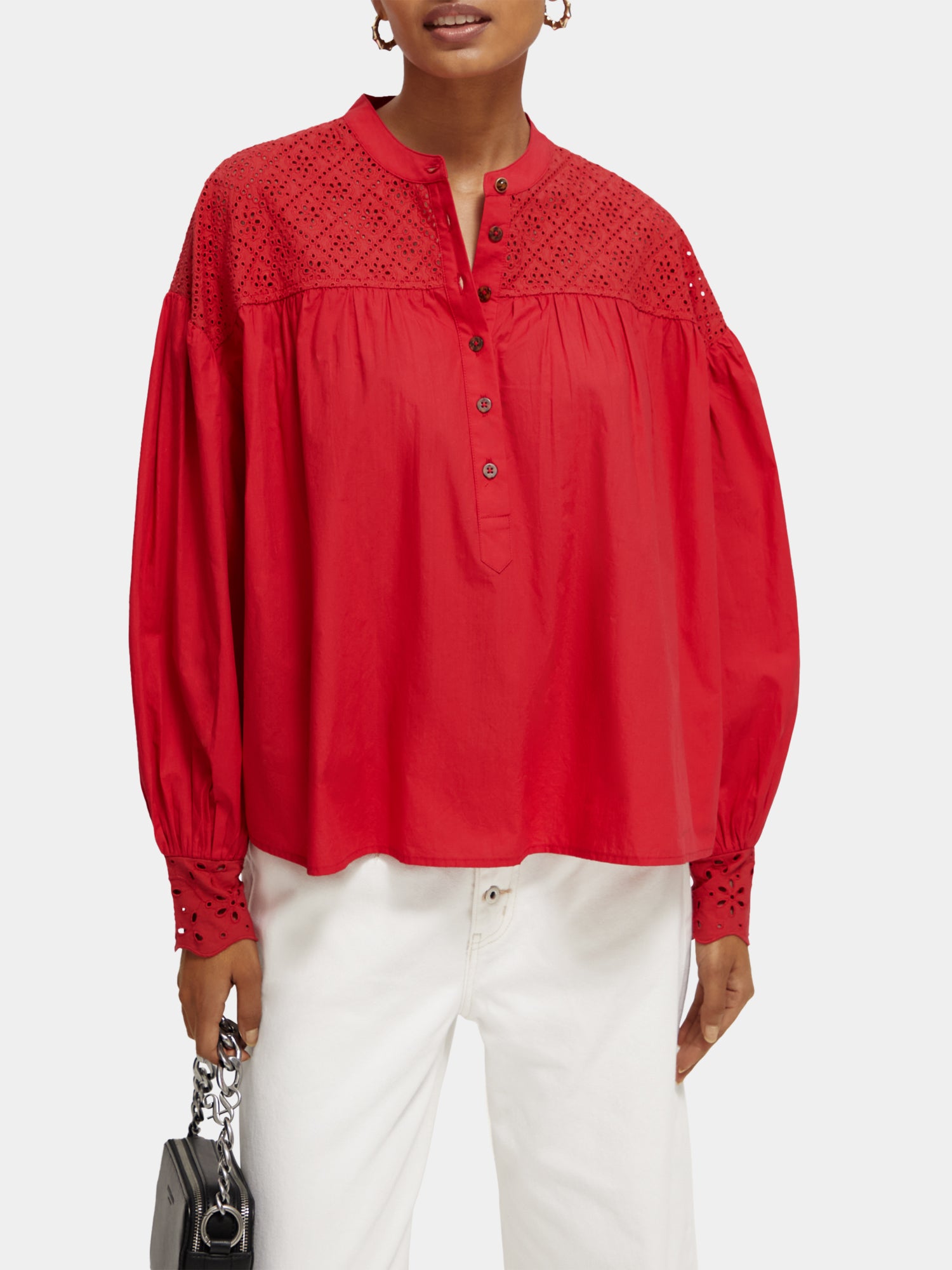 Broderie anglaise blouse - Scotch & Soda AU