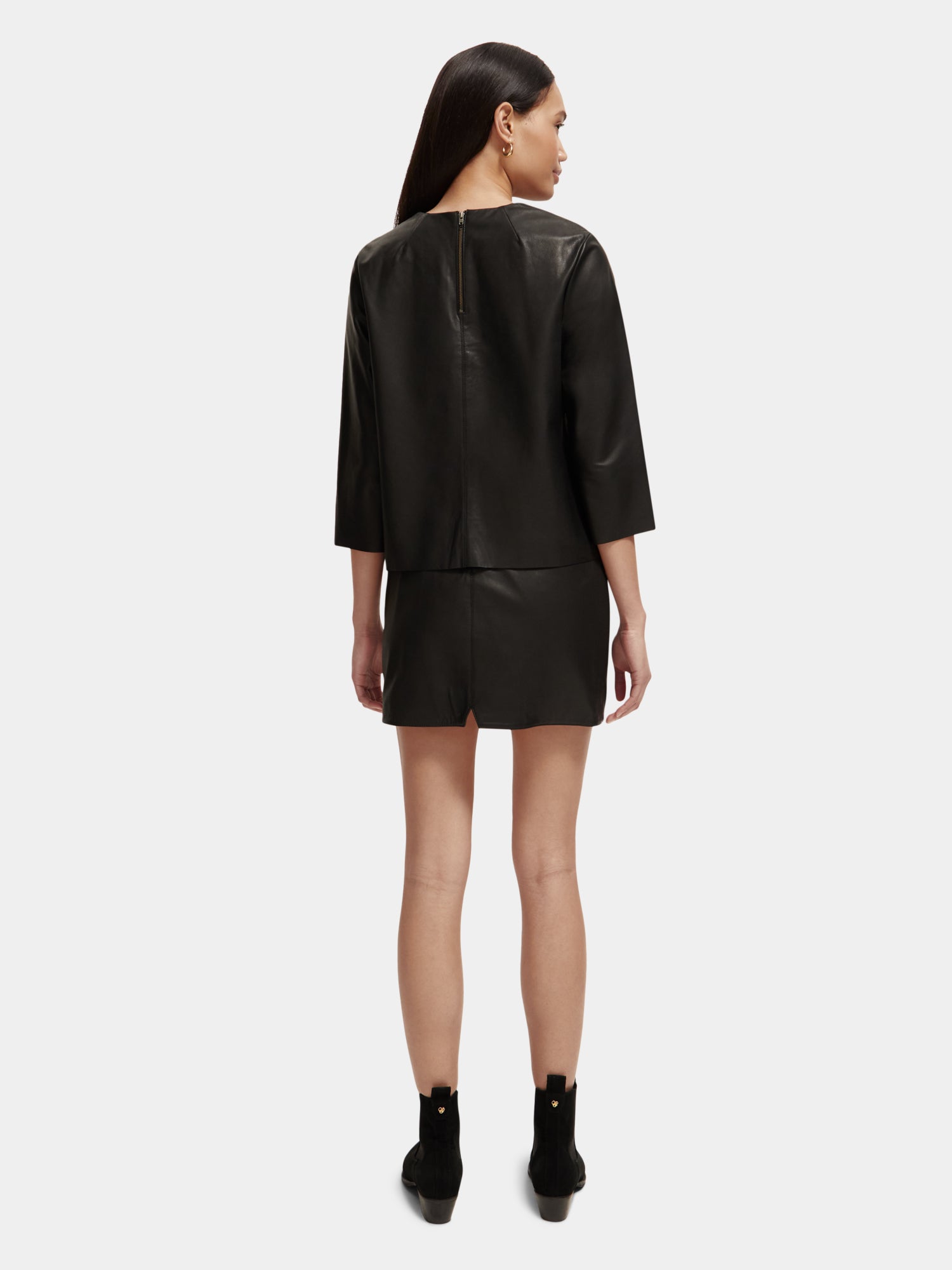 Leather t-shirt - Scotch & Soda AU