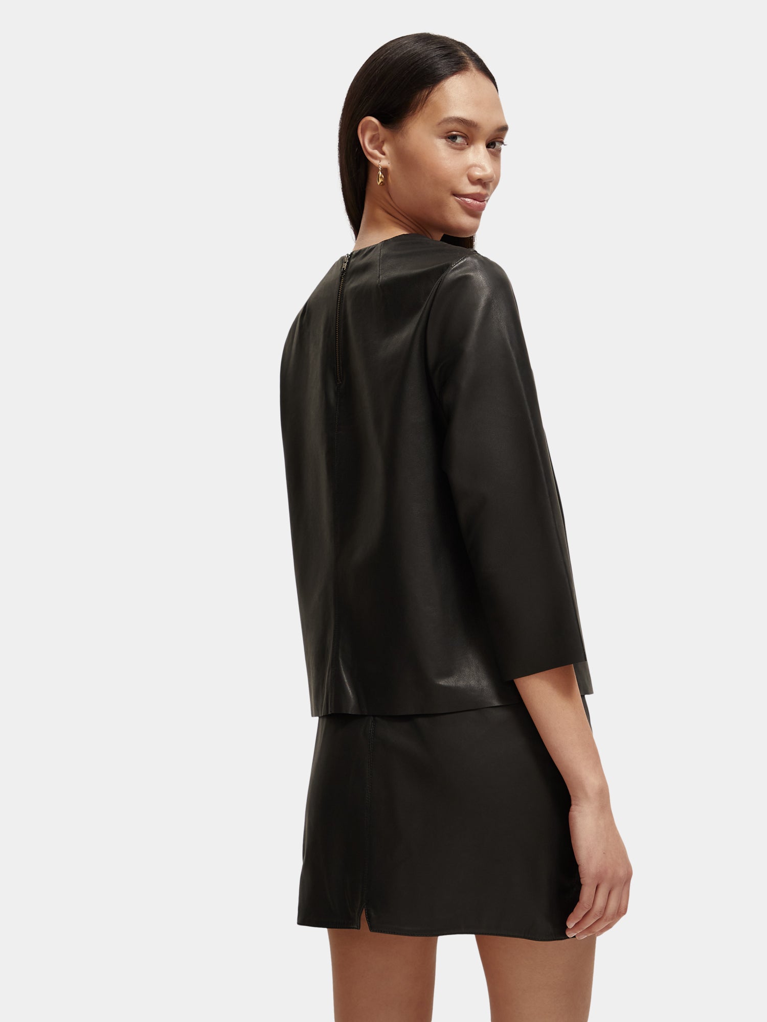 Leather t-shirt - Scotch & Soda AU