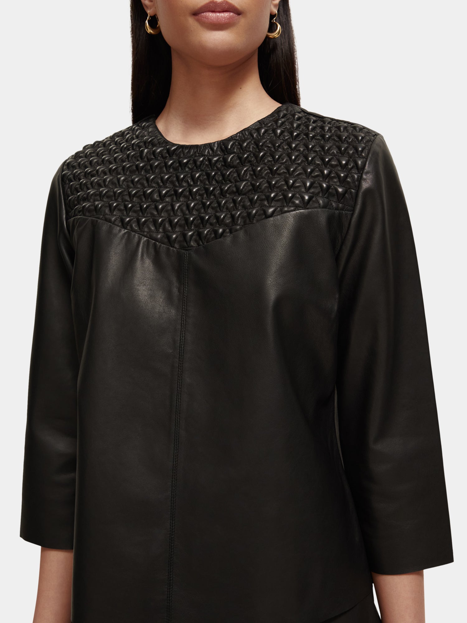Leather t-shirt - Scotch & Soda AU