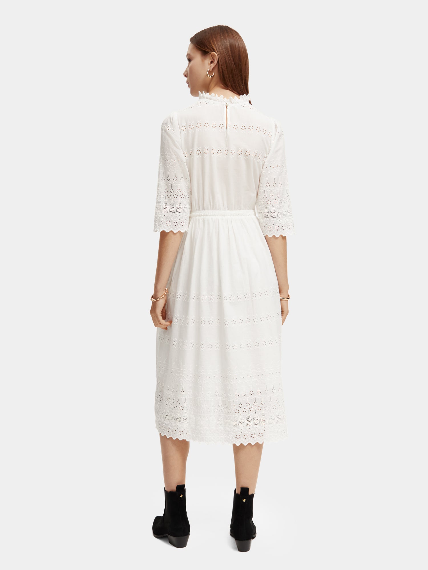 Broderie anglaise midi dress - Scotch & Soda AU