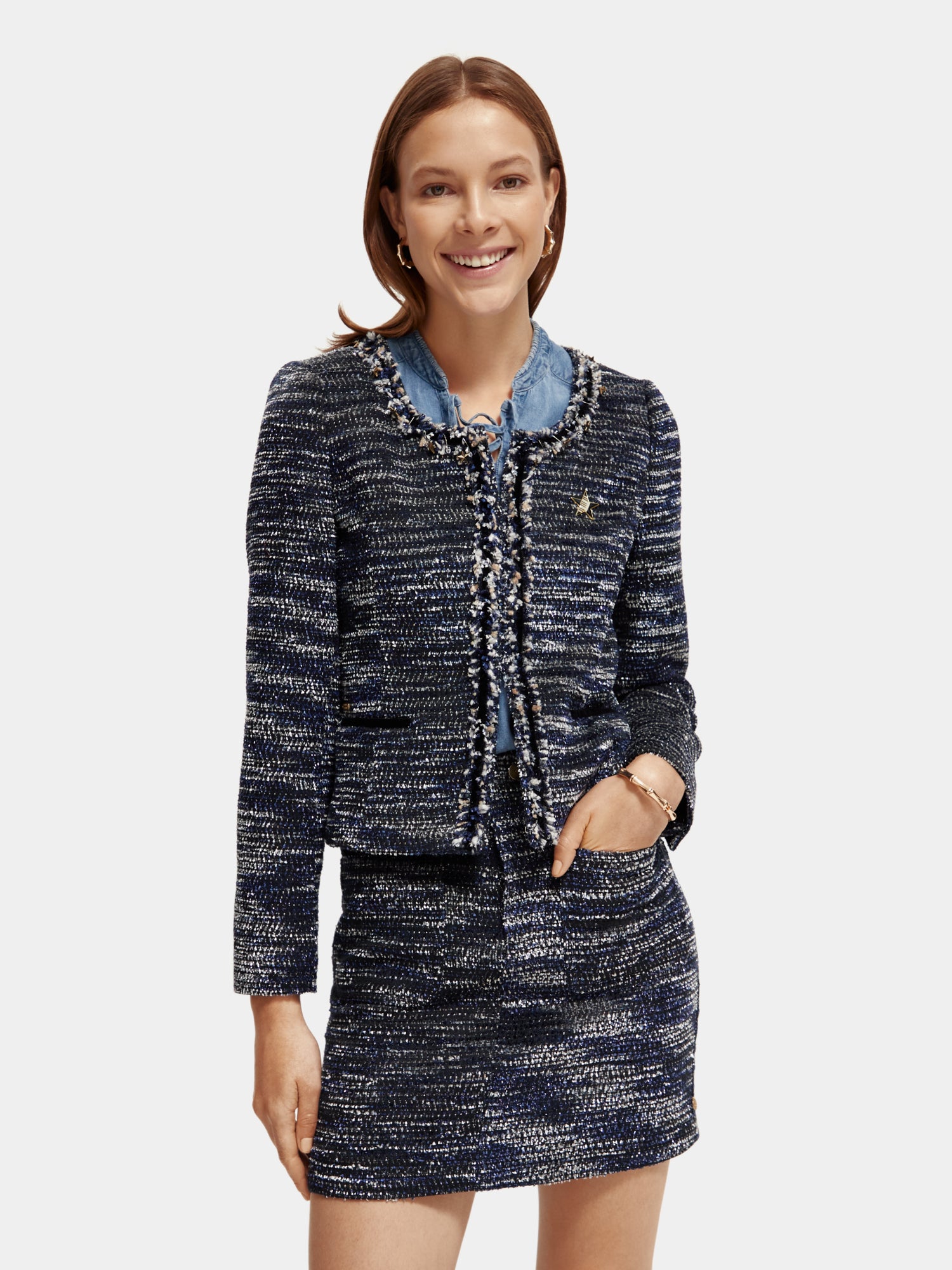 Tweed blazer - Scotch & Soda AU