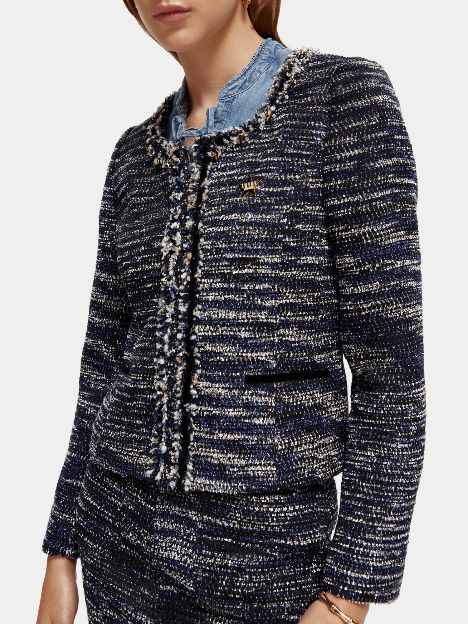 Tweed blazer - Scotch & Soda AU