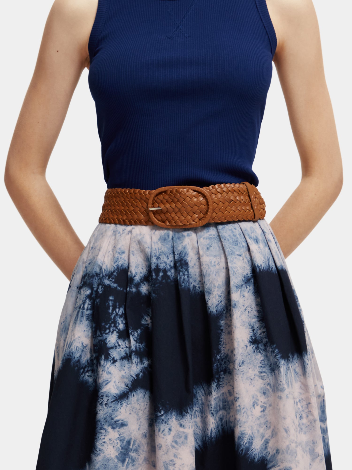Braided leather belt - Scotch & Soda AU