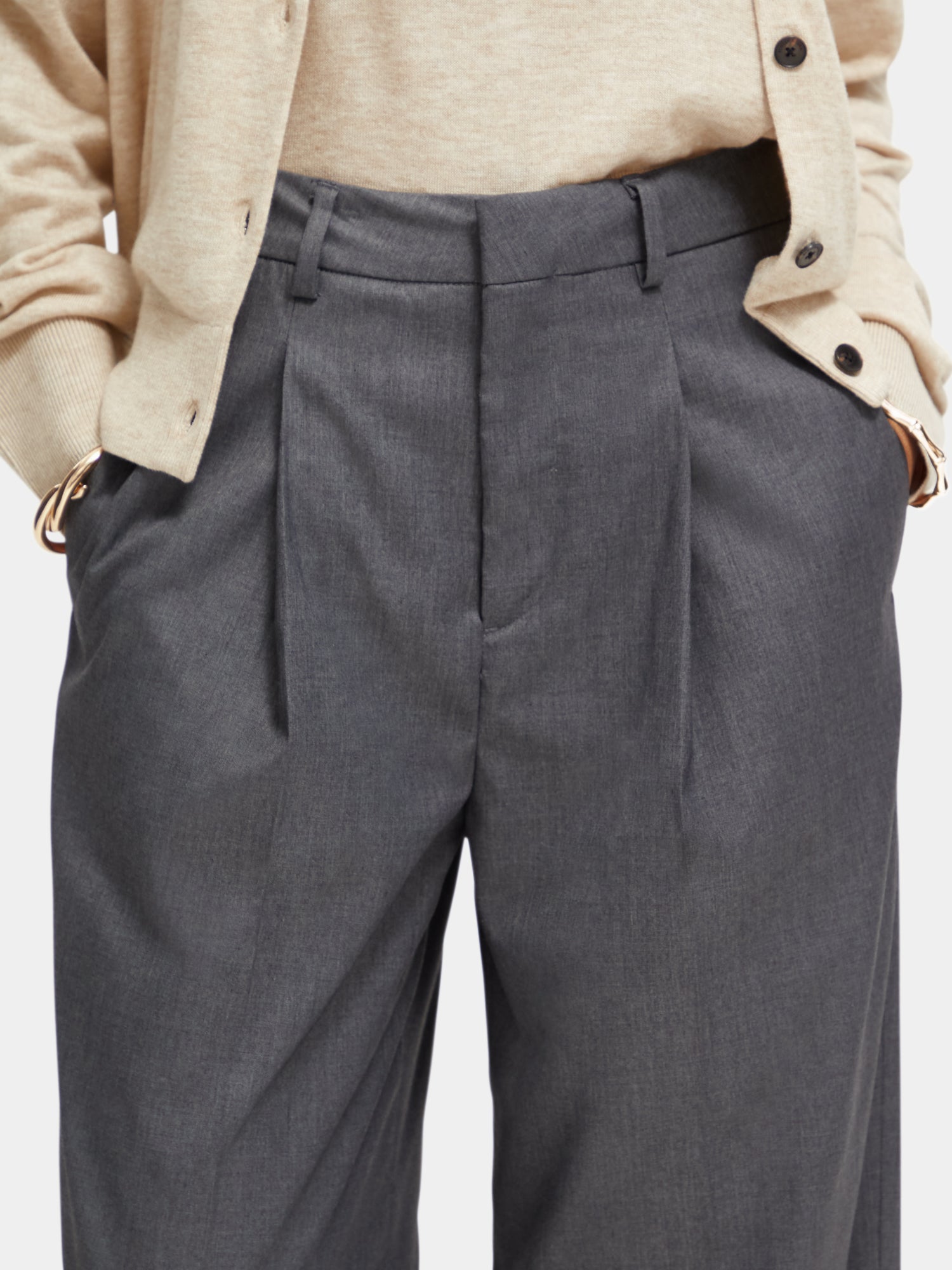 Rose high-rise wide-leg pants - Scotch & Soda AU