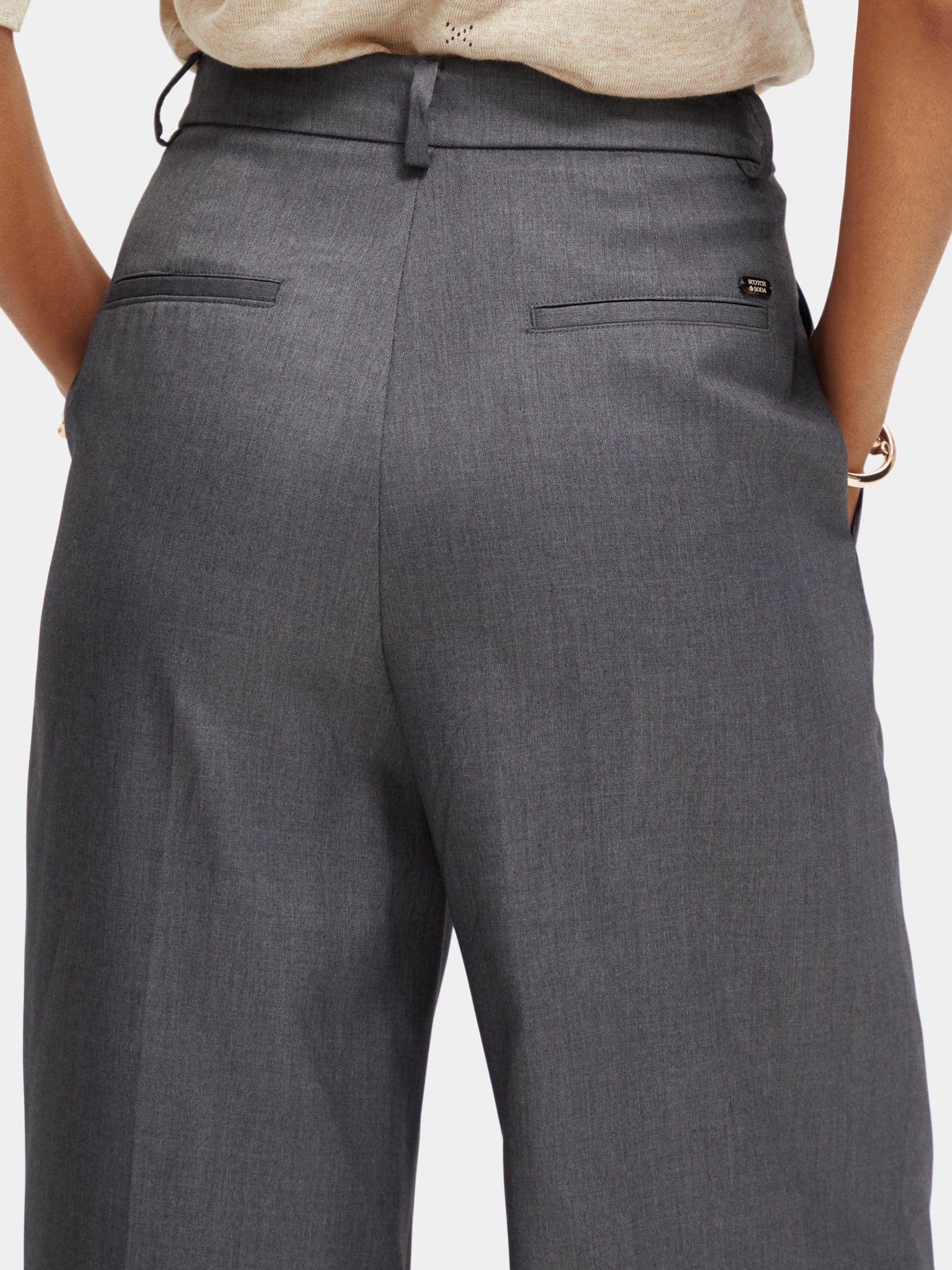 Rose high-rise wide-leg pants - Scotch & Soda AU