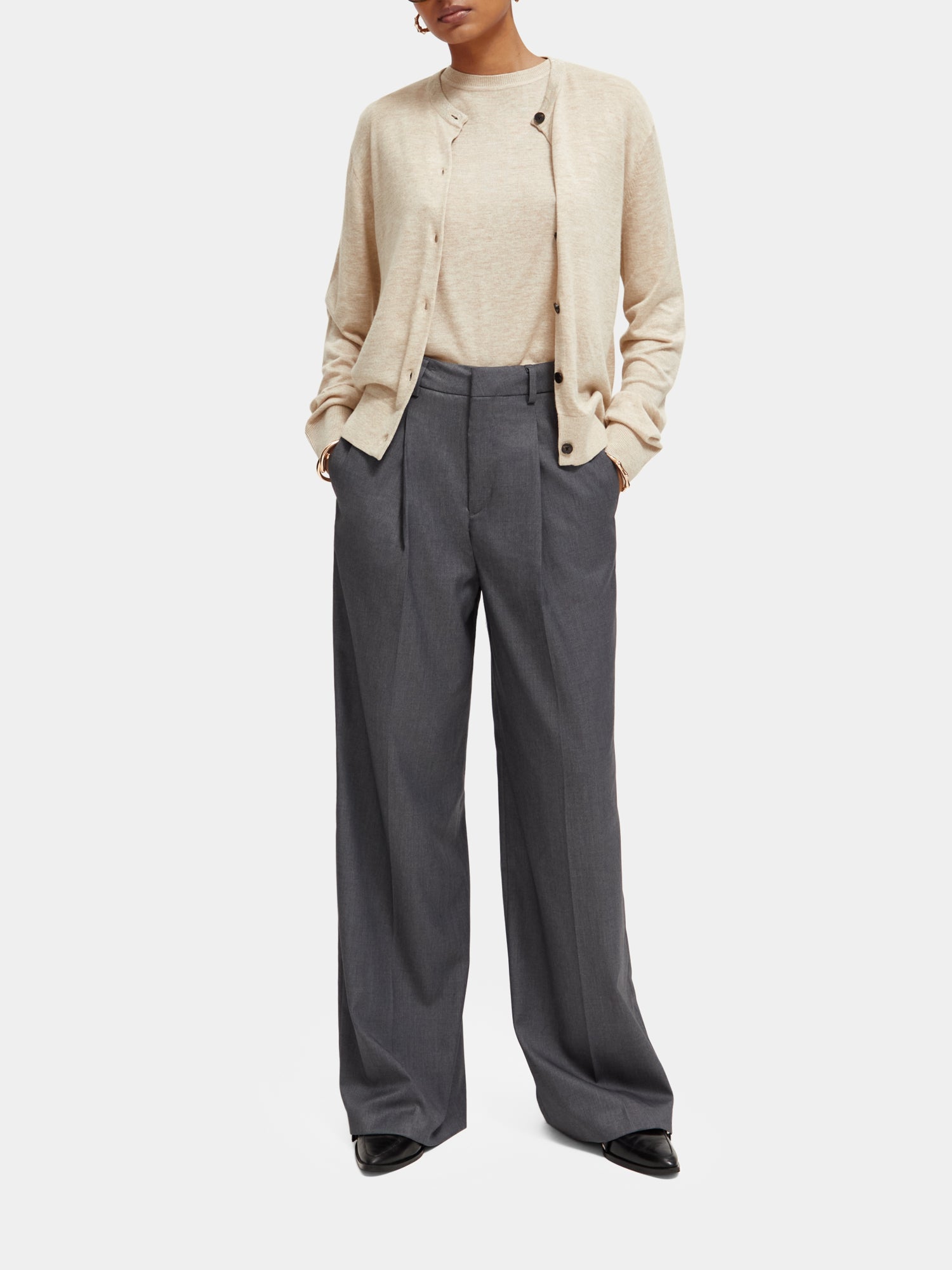 Rose high-rise wide-leg pants - Scotch & Soda AU