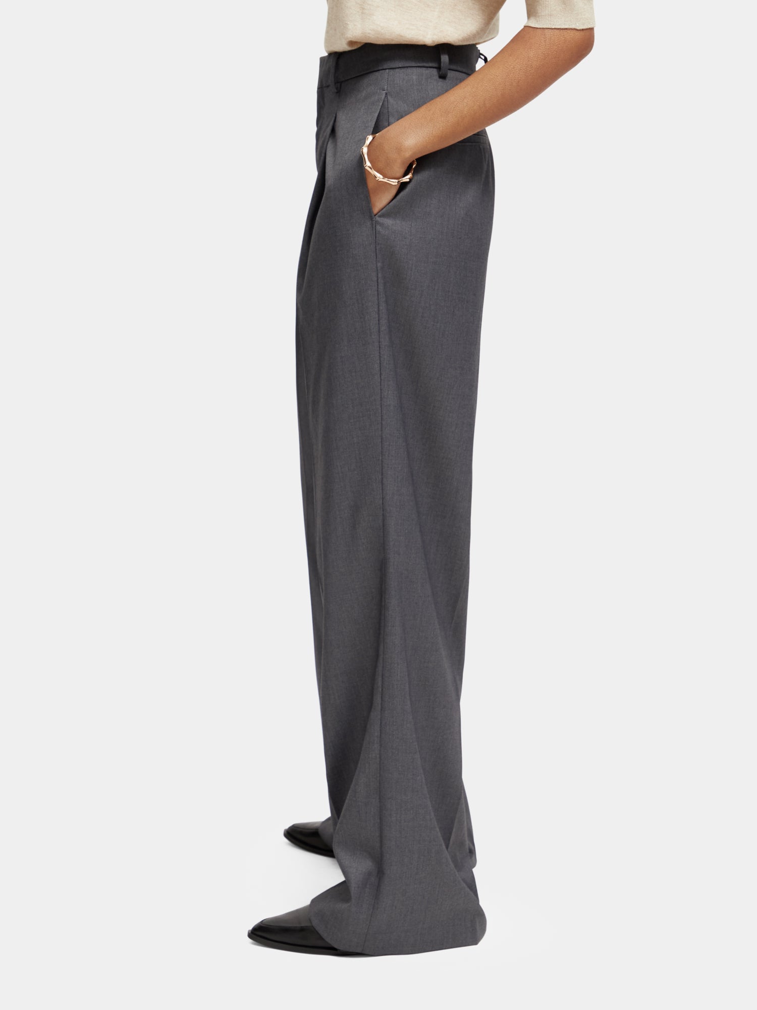 Rose high-rise wide-leg pants - Scotch & Soda AU
