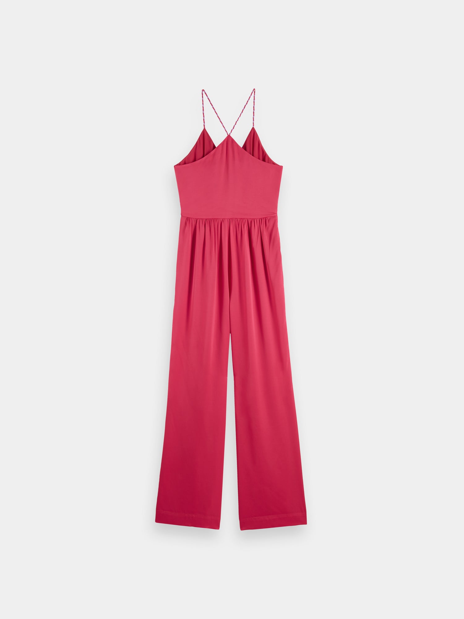 V-neck racerback jumpsuit