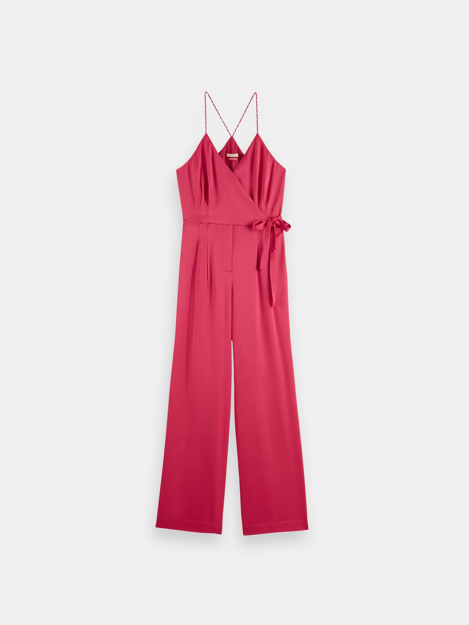 V-neck racerback jumpsuit