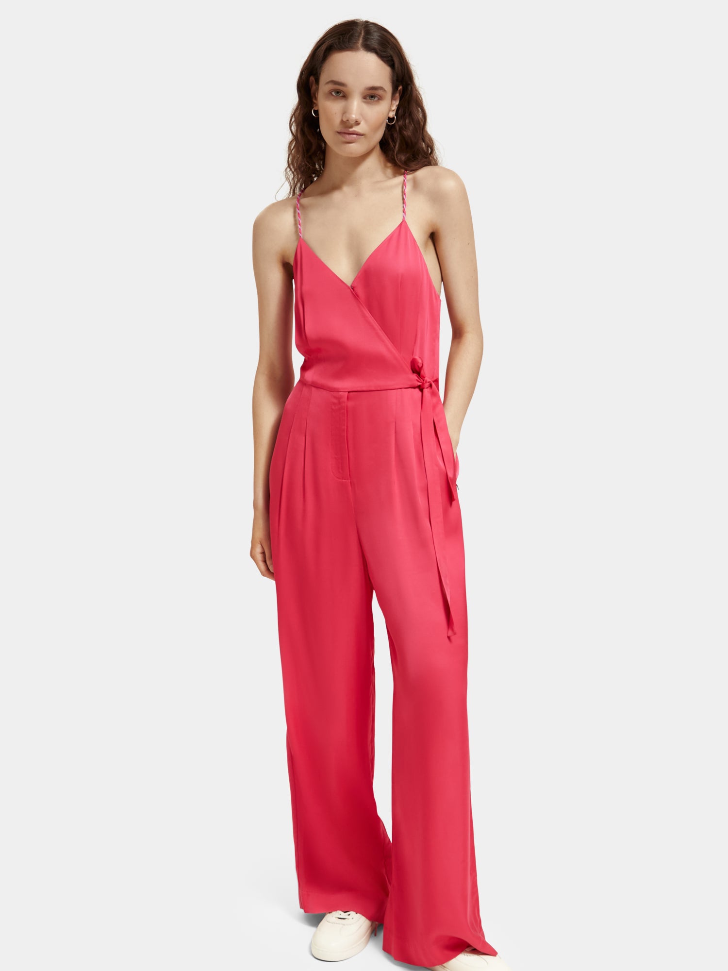 Lightweight v-neck racerback jumpsuit - Scotch & Soda AU
