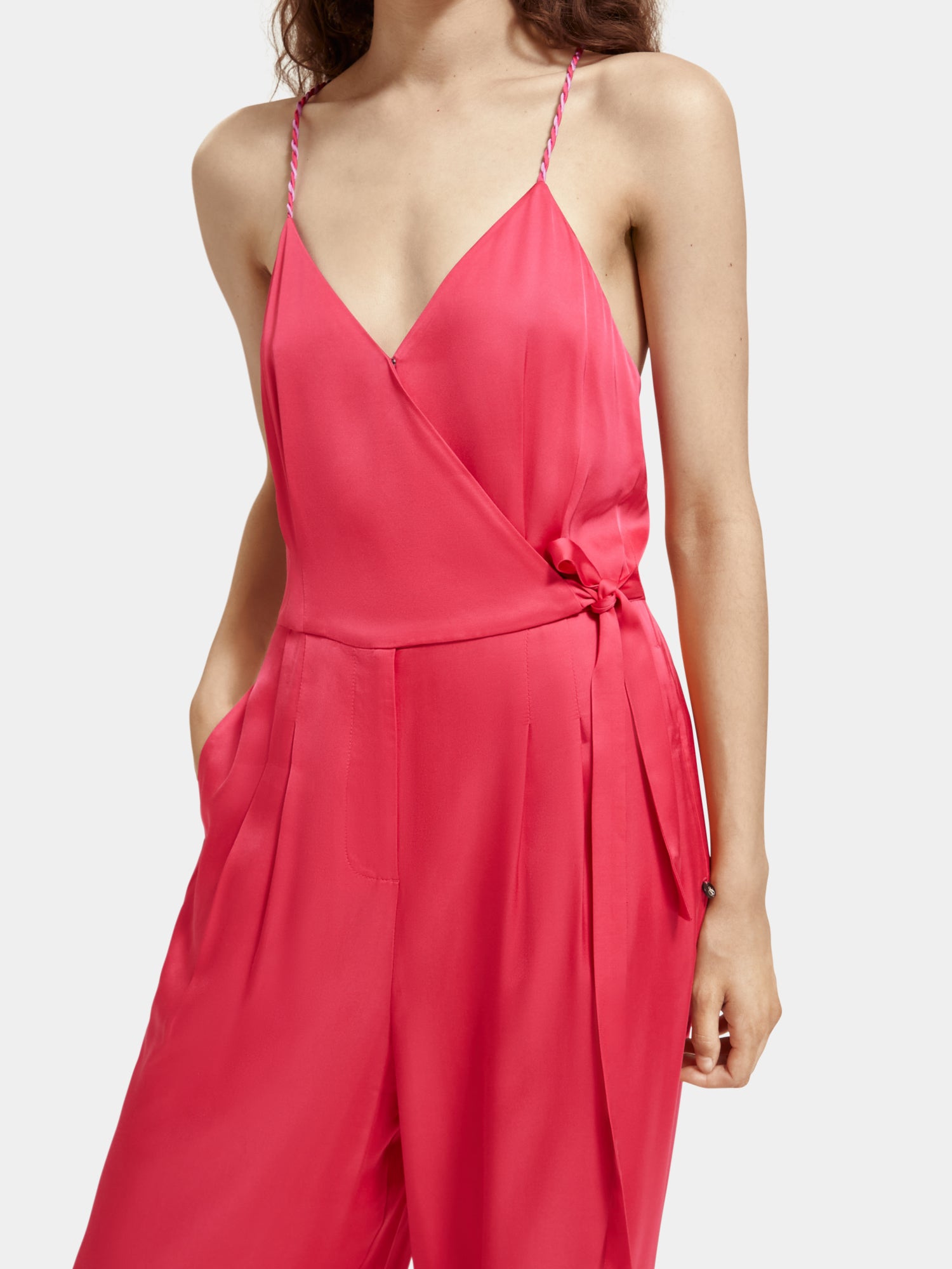 Lightweight v-neck racerback jumpsuit - Scotch & Soda AU