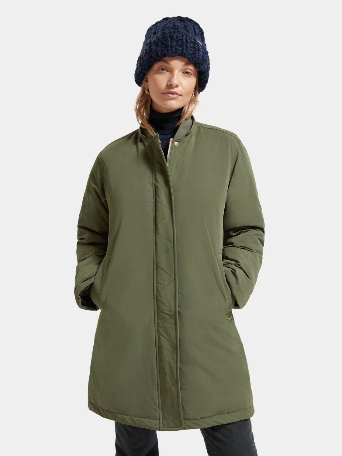 Water repellent mid-length parka - Scotch & Soda AU