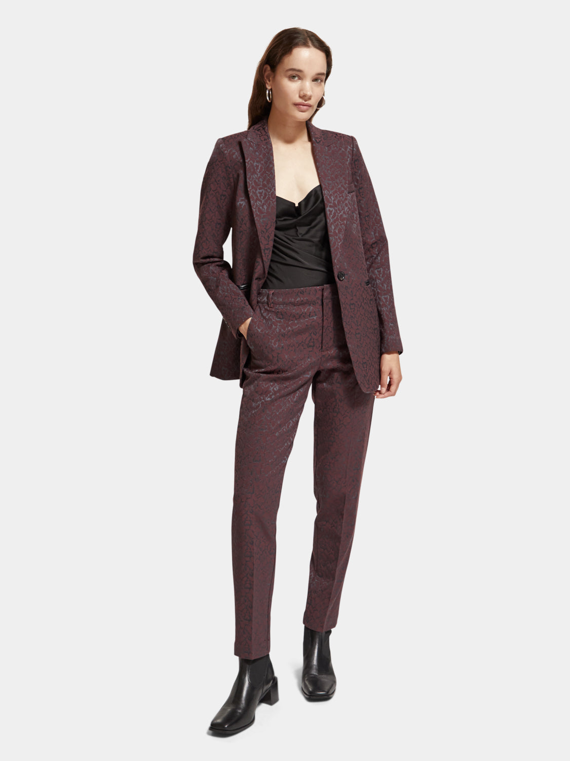 Leopard jacquard blazer - Scotch & Soda AU