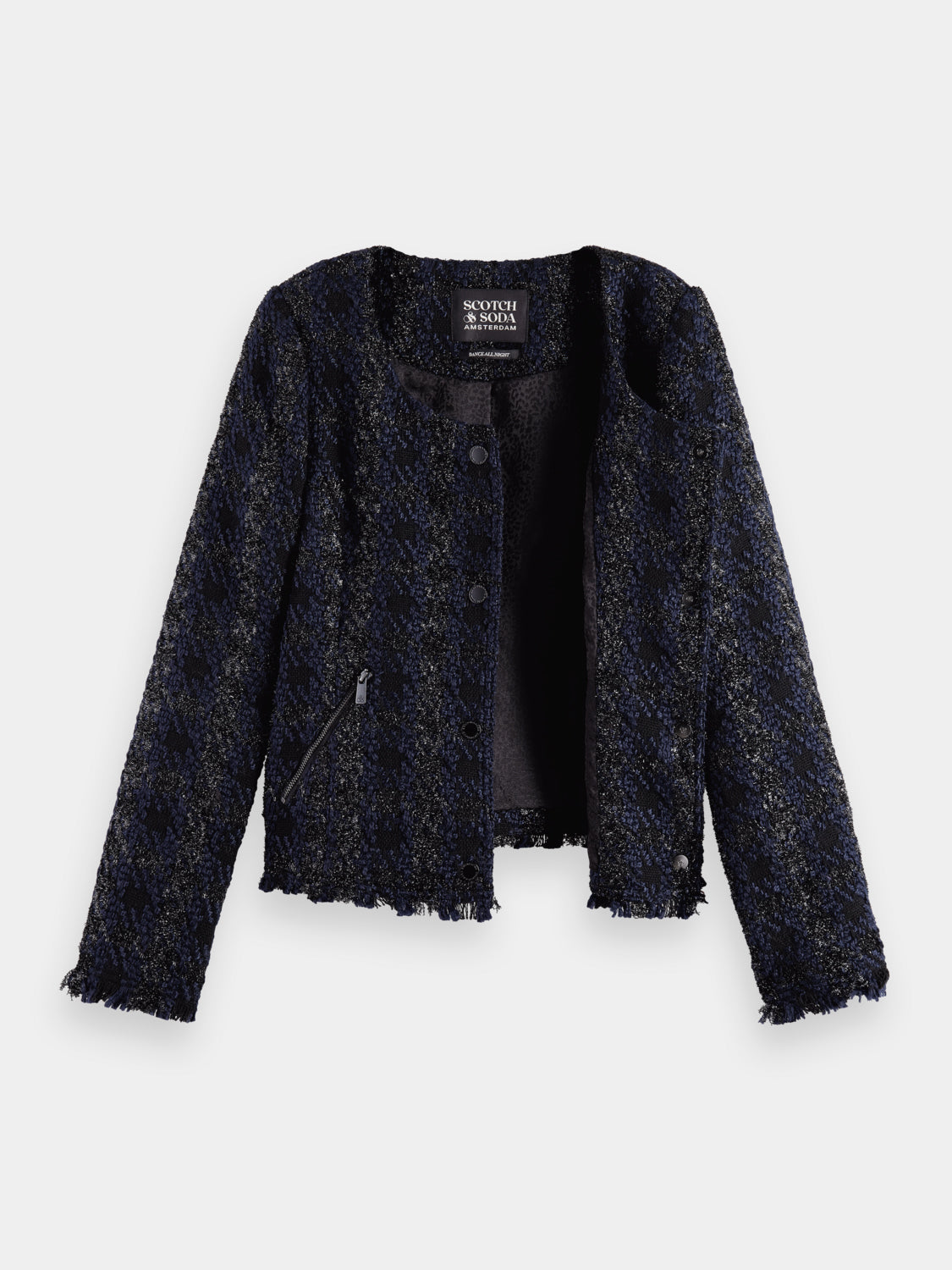 Lurex houndstooth blazer - Scotch & Soda AU