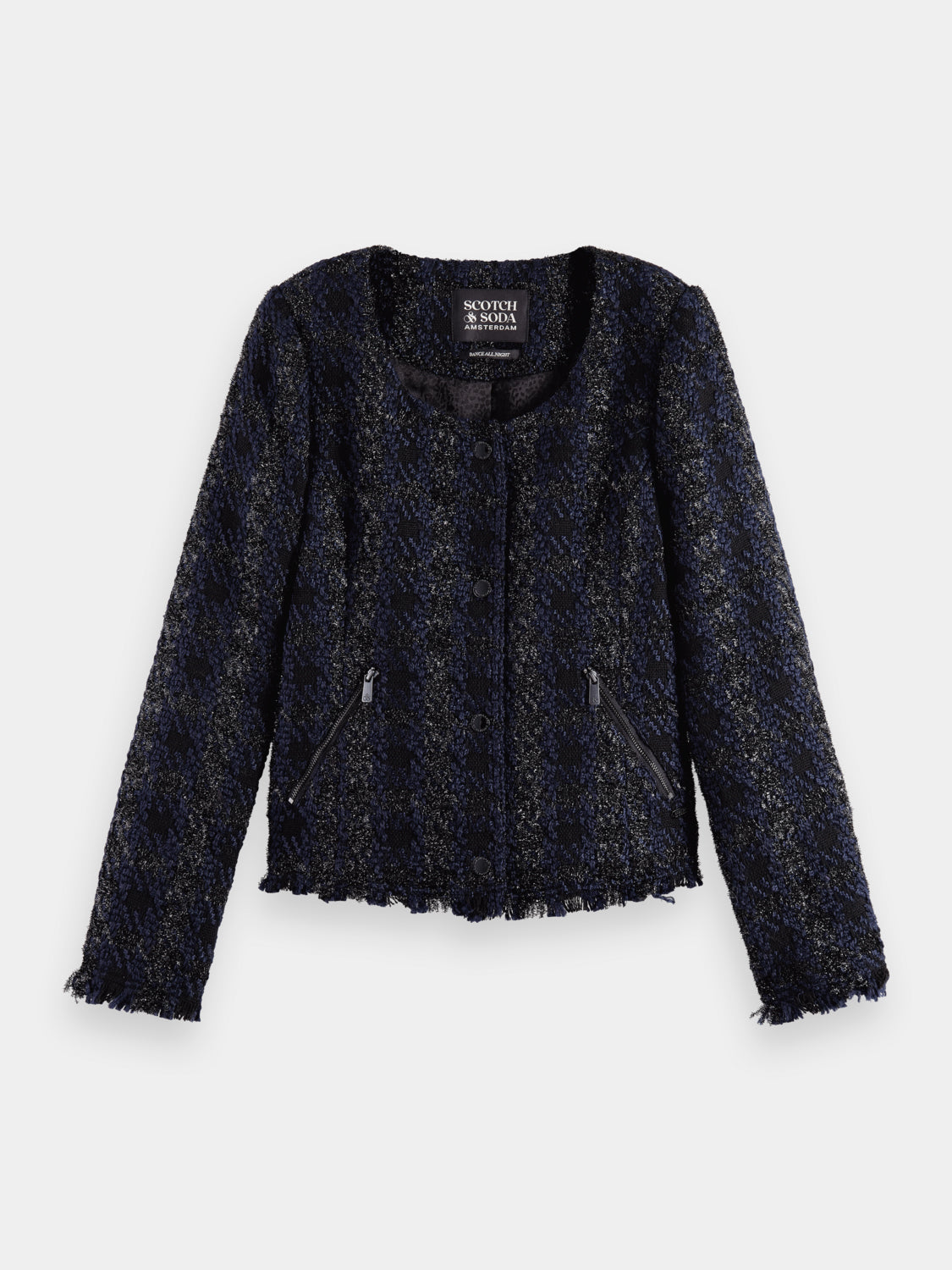 Lurex houndstooth blazer - Scotch & Soda AU