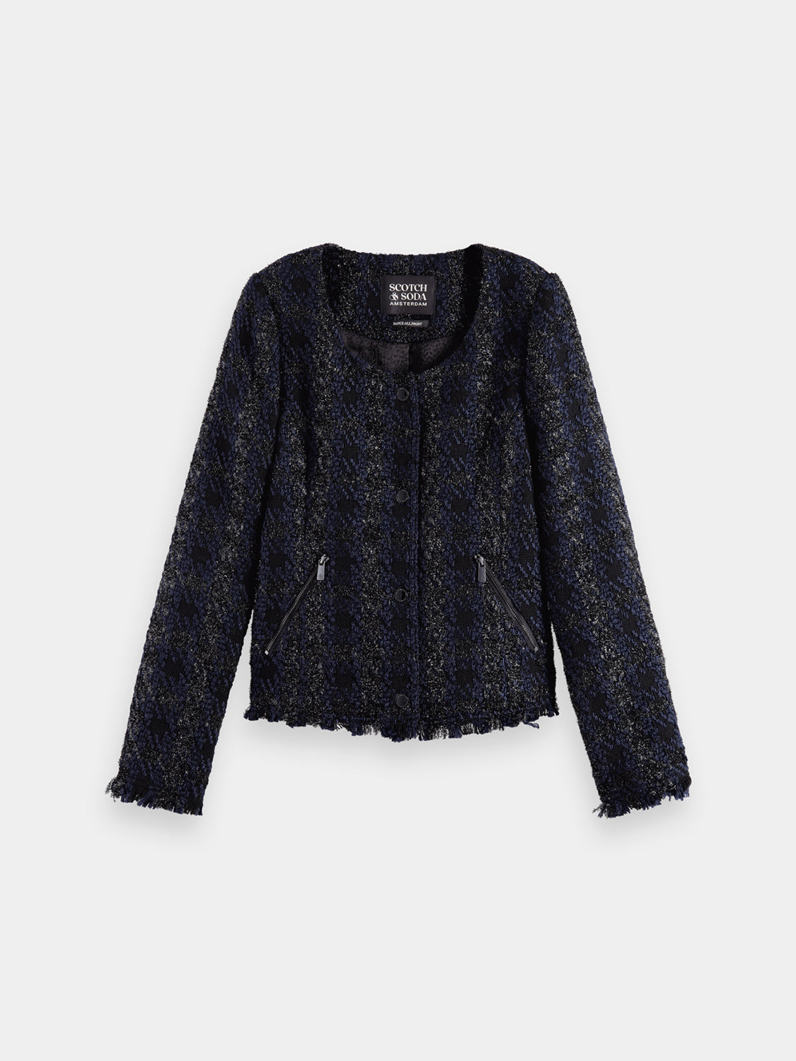 Lurex houndstooth blazer - Scotch & Soda AU