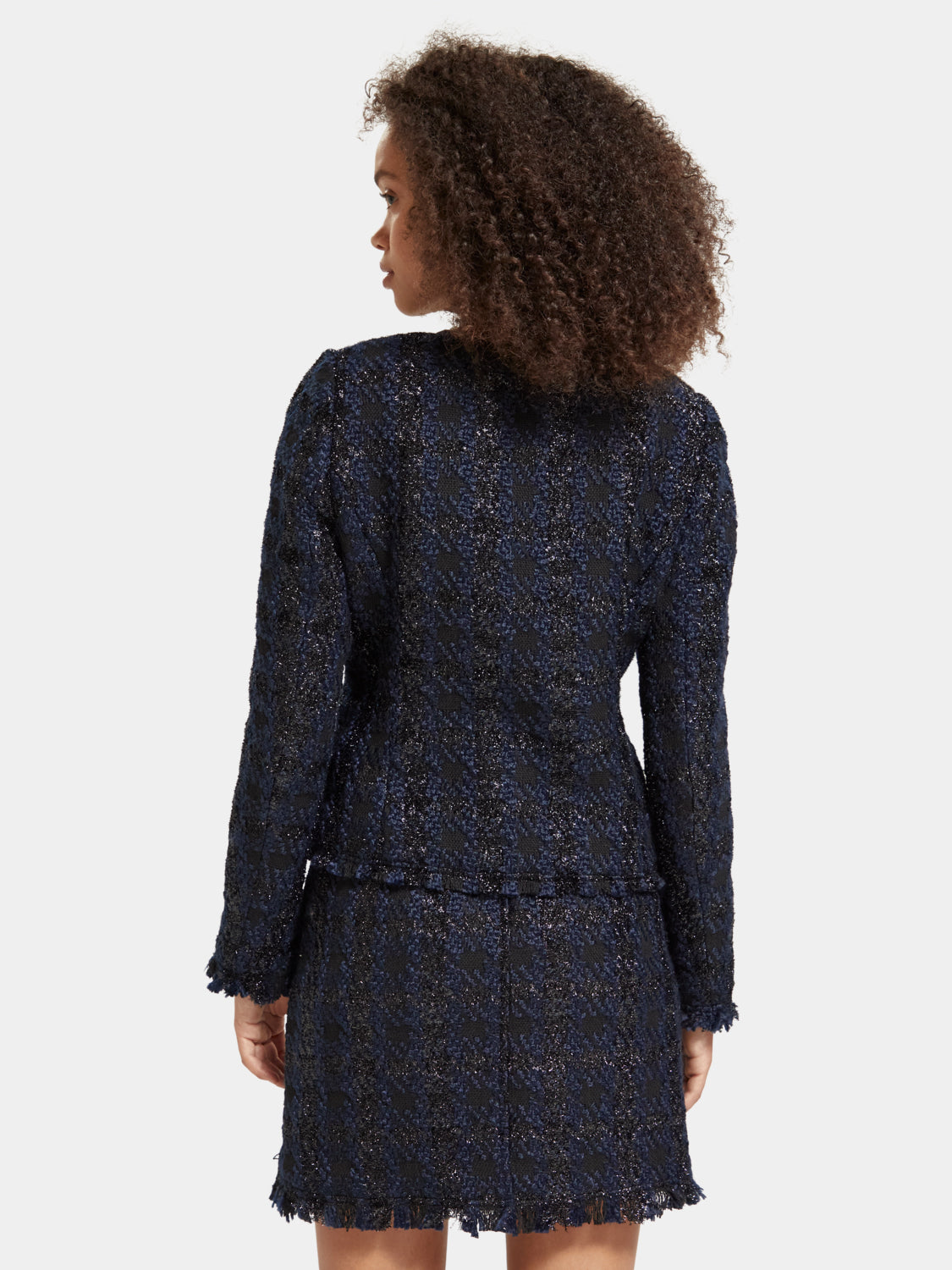 Lurex houndstooth blazer - Scotch & Soda AU
