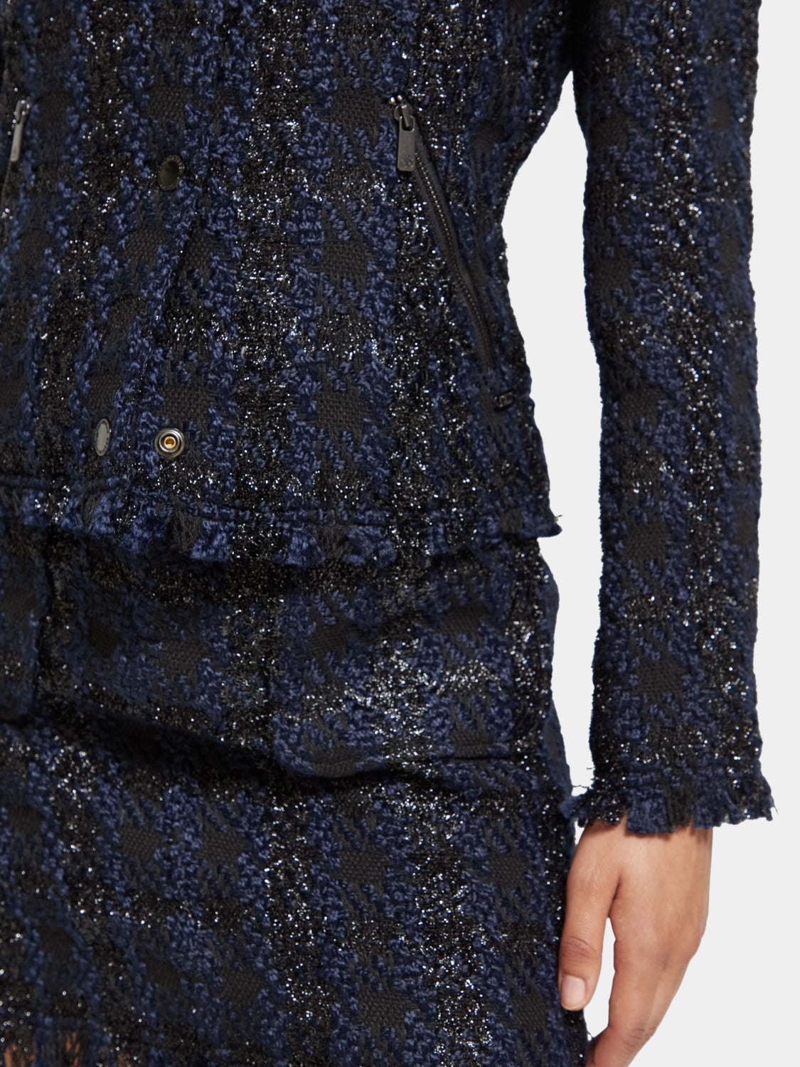 Lurex houndstooth blazer - Scotch & Soda AU