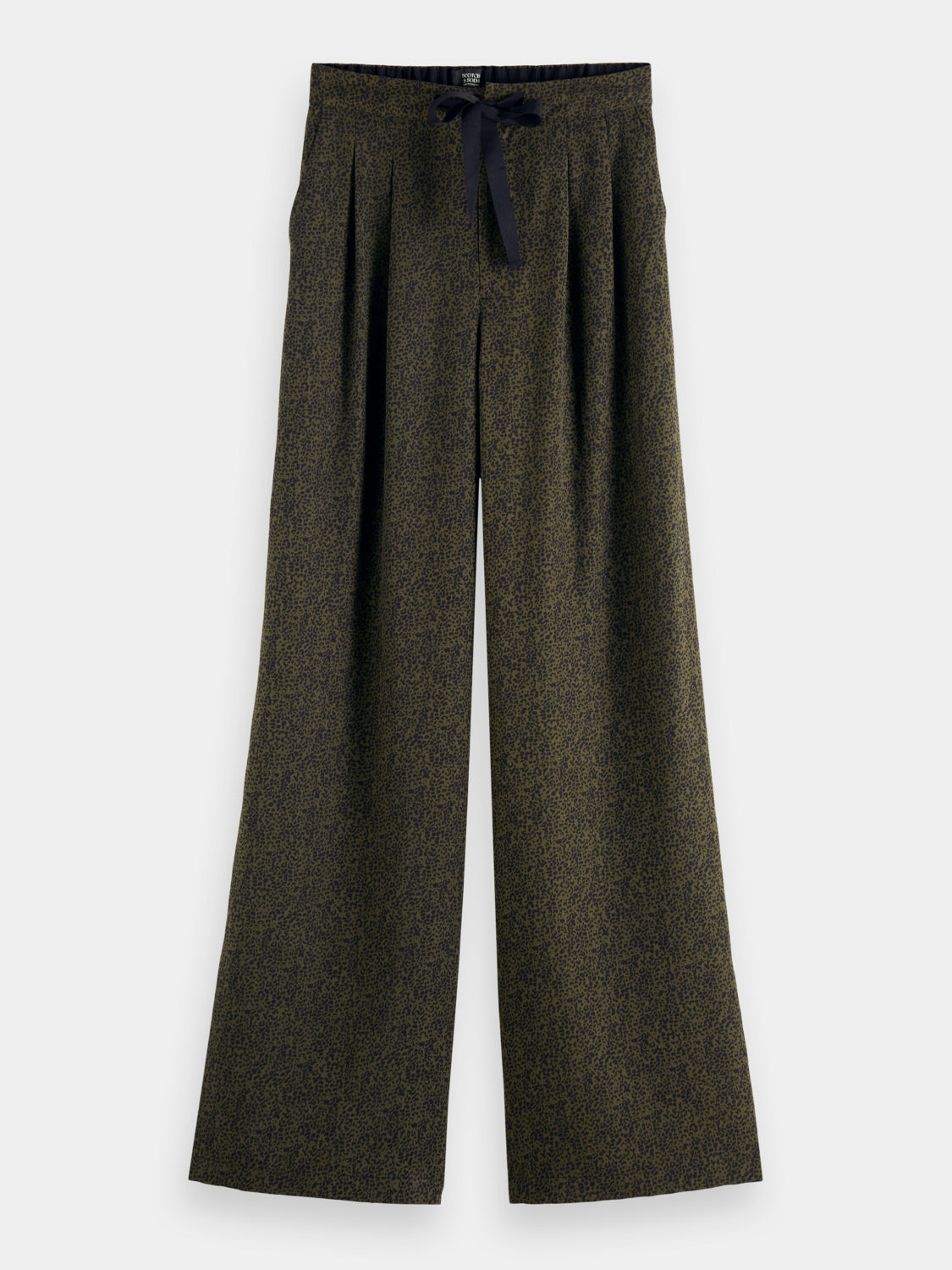 Eleni high-rise wide-leg printed pants - Scotch & Soda AU