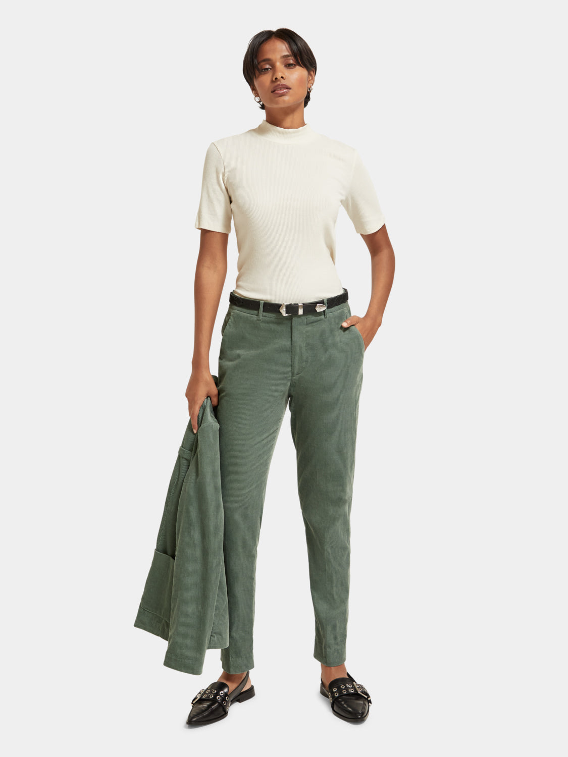 Lowry mid-rise slim-fit corduroy pants - Scotch & Soda AU