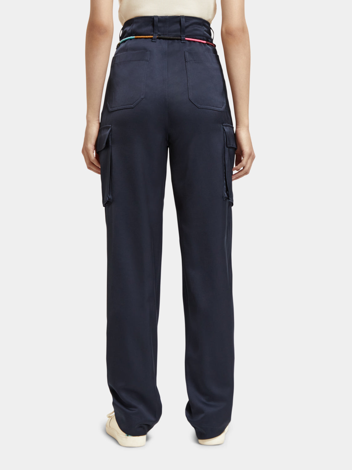 Faye high-rise tapered-leg utility pants - Scotch & Soda AU