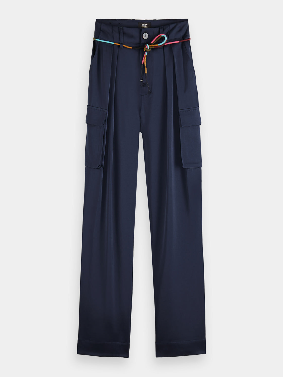 Faye high-rise tapered-leg utility pants - Scotch & Soda AU