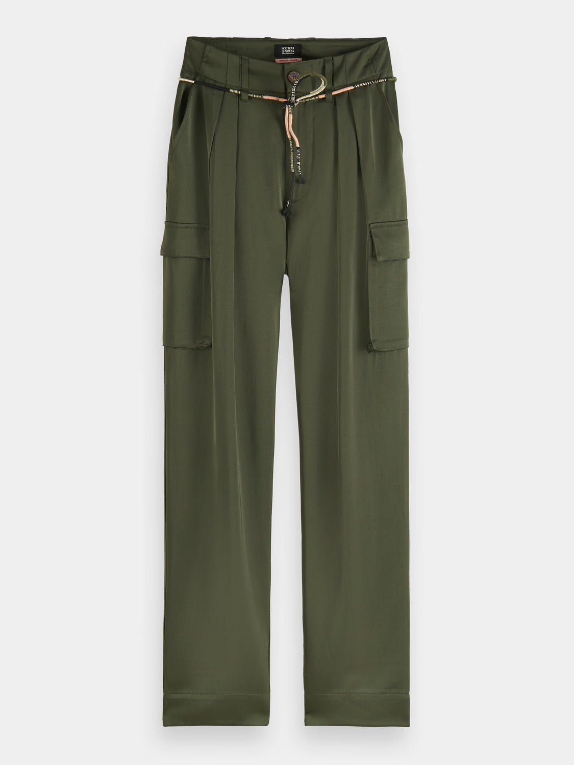 Faye high-rise tapered-leg utility pants - Scotch & Soda AU