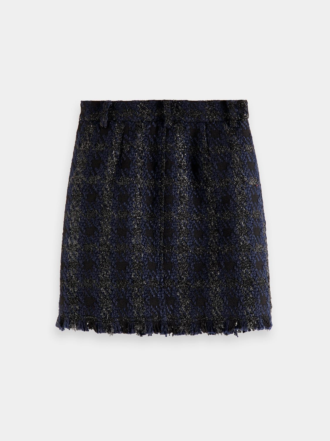 Boucle tweed check mini skirt - Scotch & Soda AU