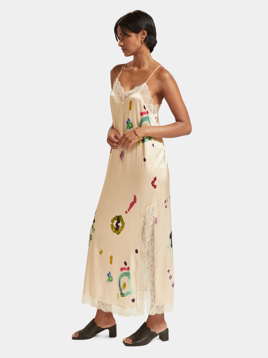 Camisole maxi dress with lace - Scotch & Soda AU