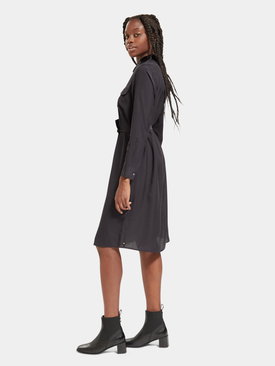 Beaded collar midi shirt dress - Scotch & Soda AU