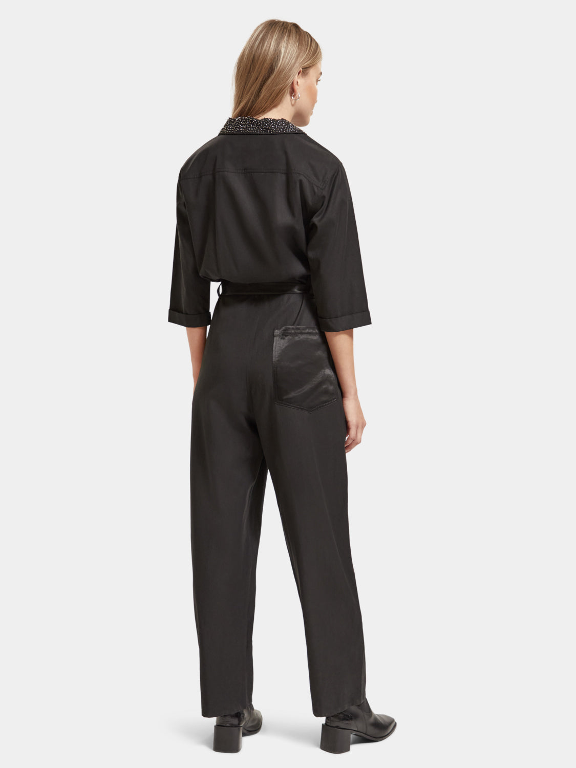 Beaded collar jumpsuit - Scotch & Soda AU