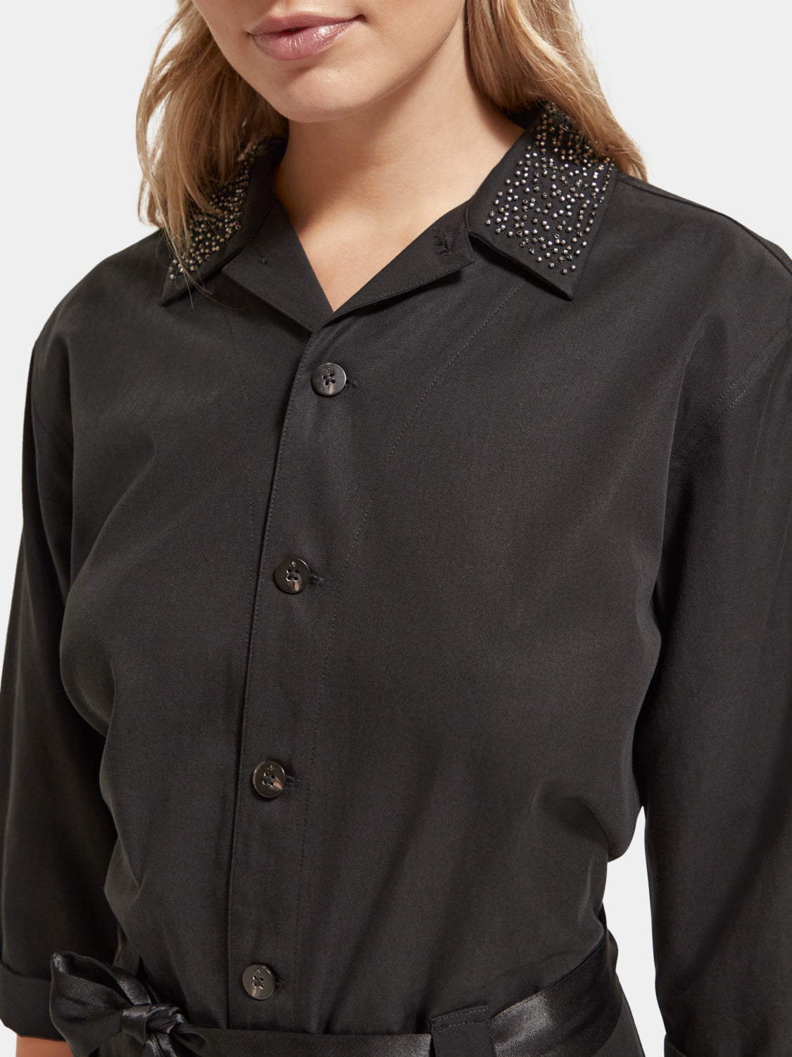 Beaded collar jumpsuit - Scotch & Soda AU