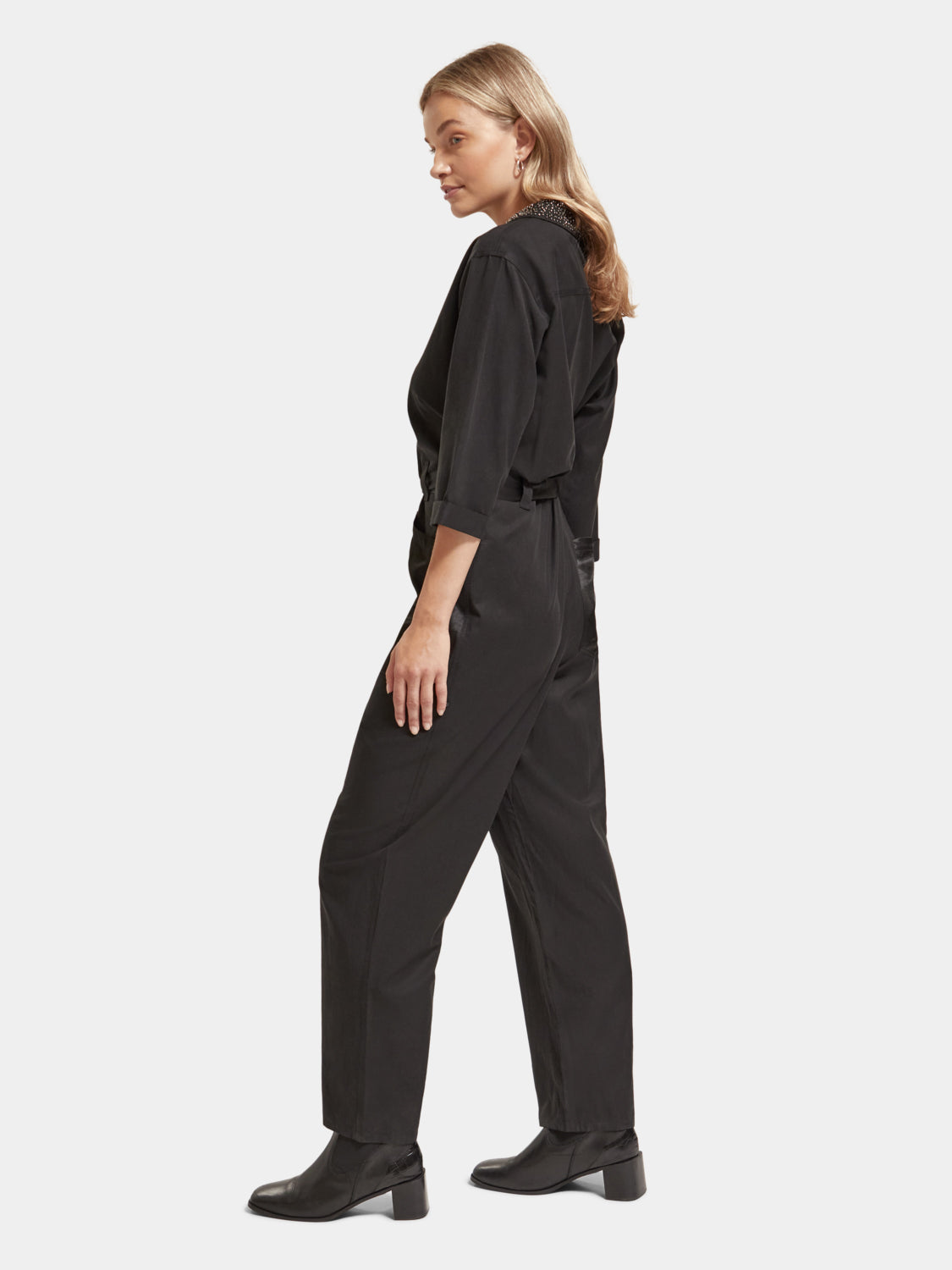 Beaded collar jumpsuit - Scotch & Soda AU