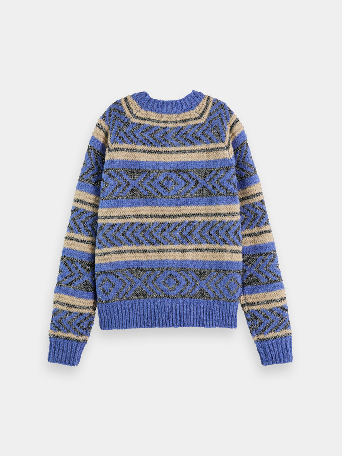 Metallic Fair Isle pullover - Scotch & Soda AU