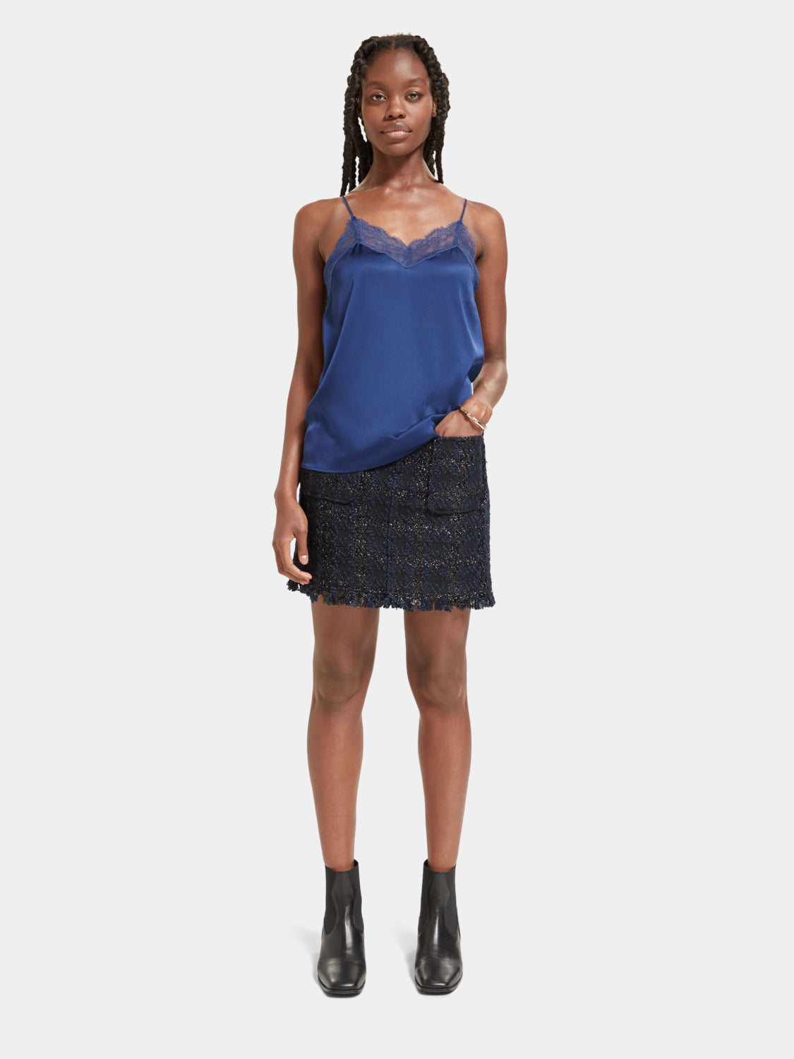 Camisole with lace trim - Scotch & Soda AU