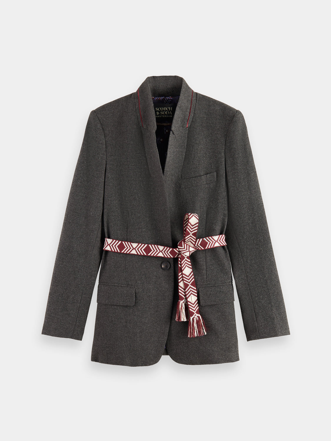 Single-breasted wool blazer - Scotch & Soda AU
