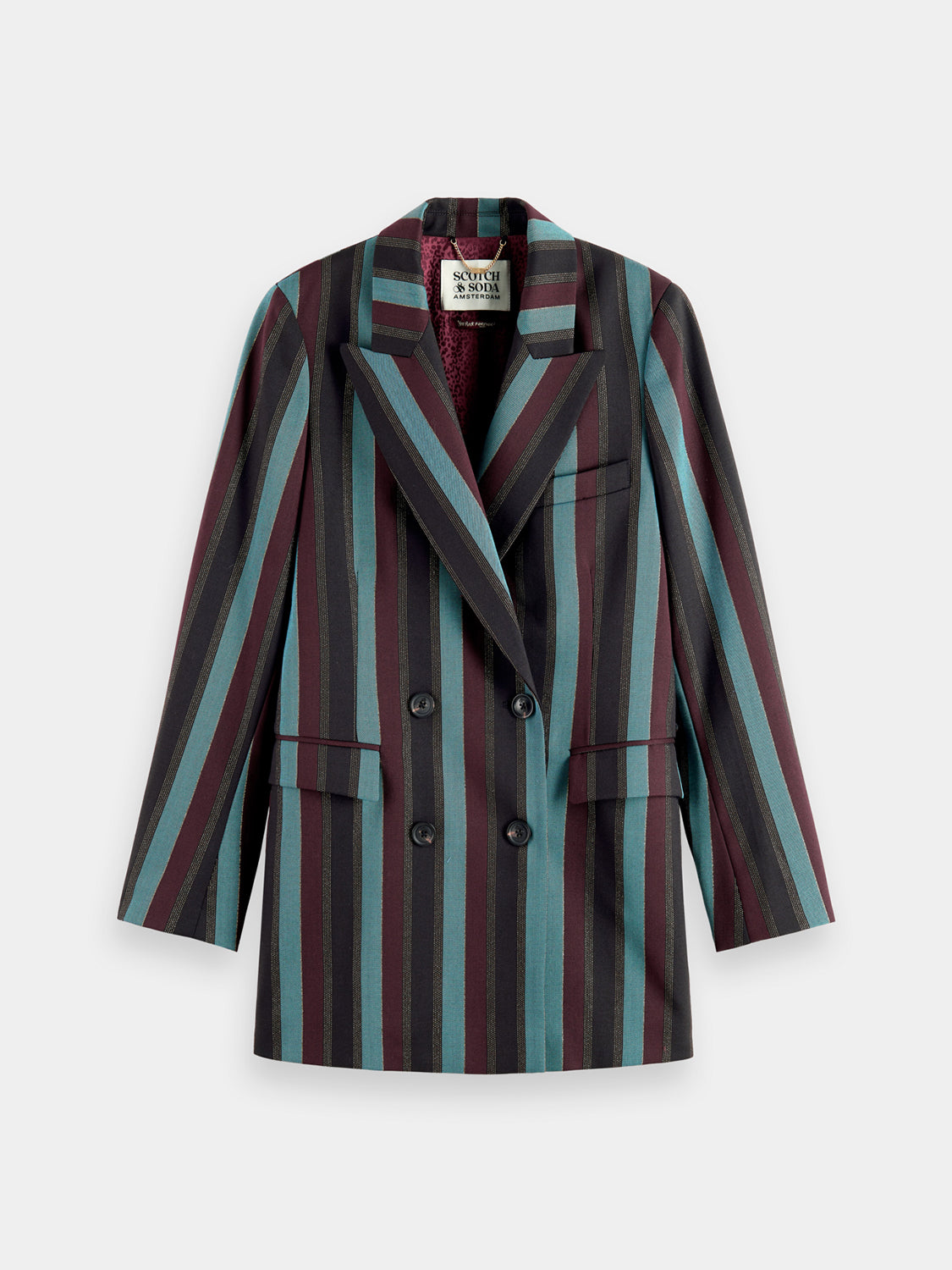 Double-breasted striped blazer - Scotch & Soda AU