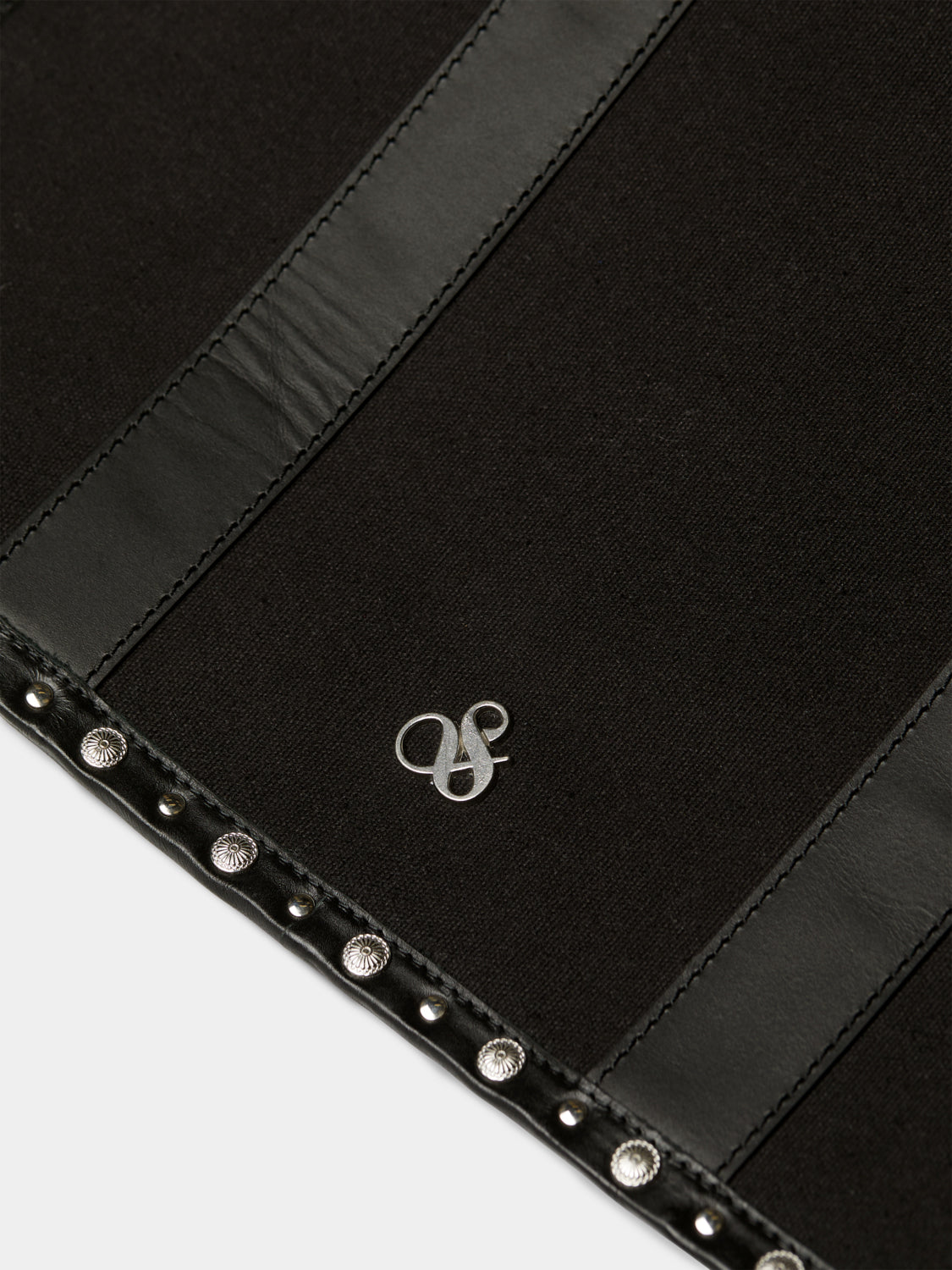 Canvas shopper with studs and leather trimming - Scotch & Soda AU