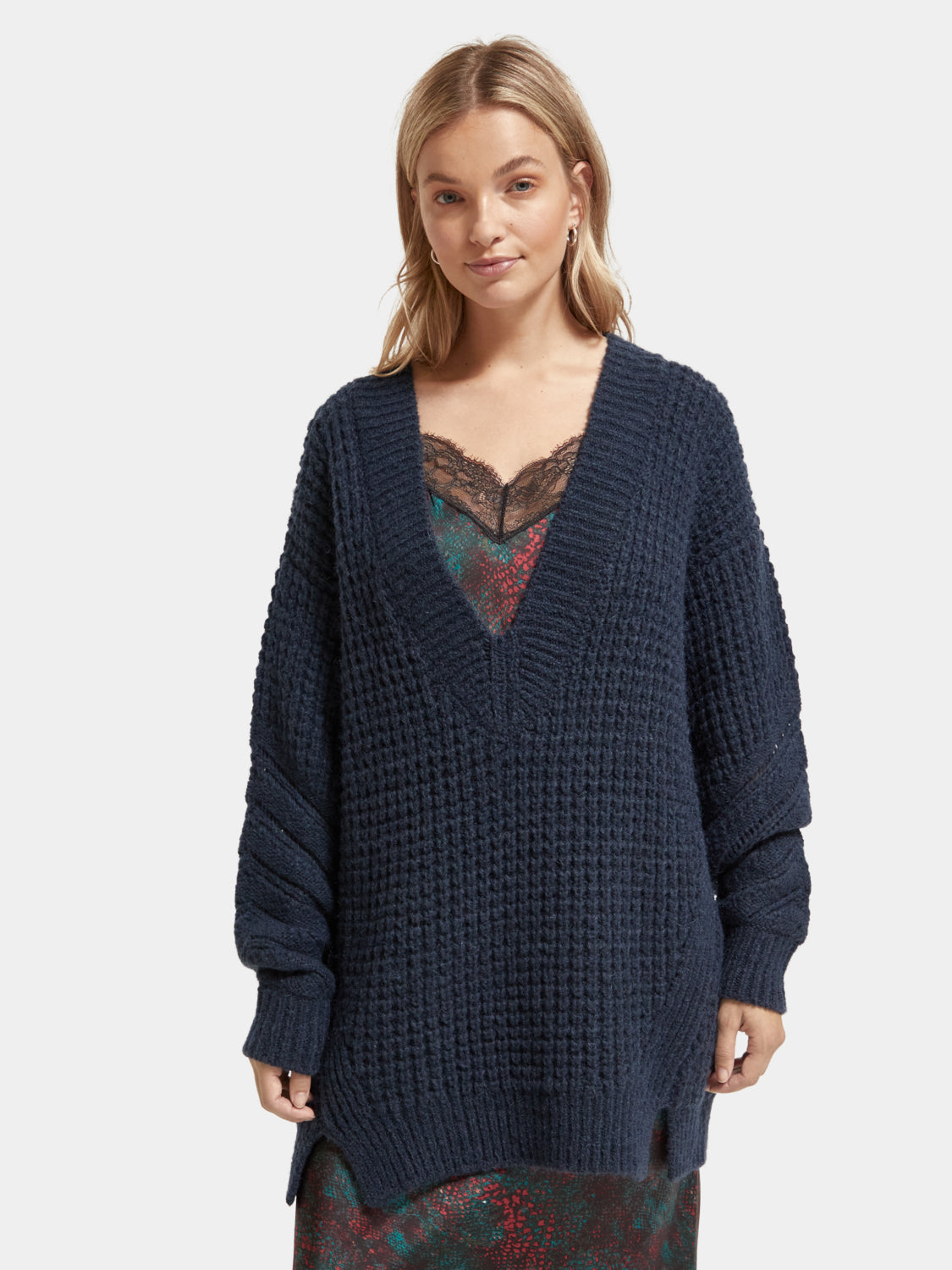 Oversized v-neck pullover - Scotch & Soda AU