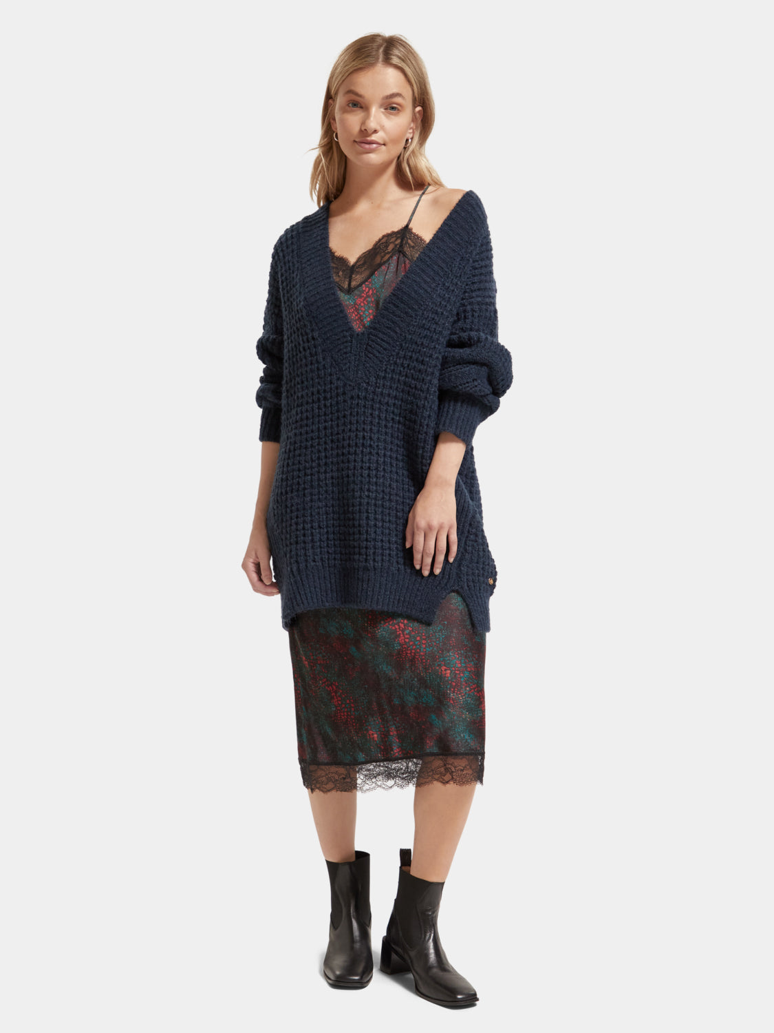 Oversized v-neck pullover - Scotch & Soda AU