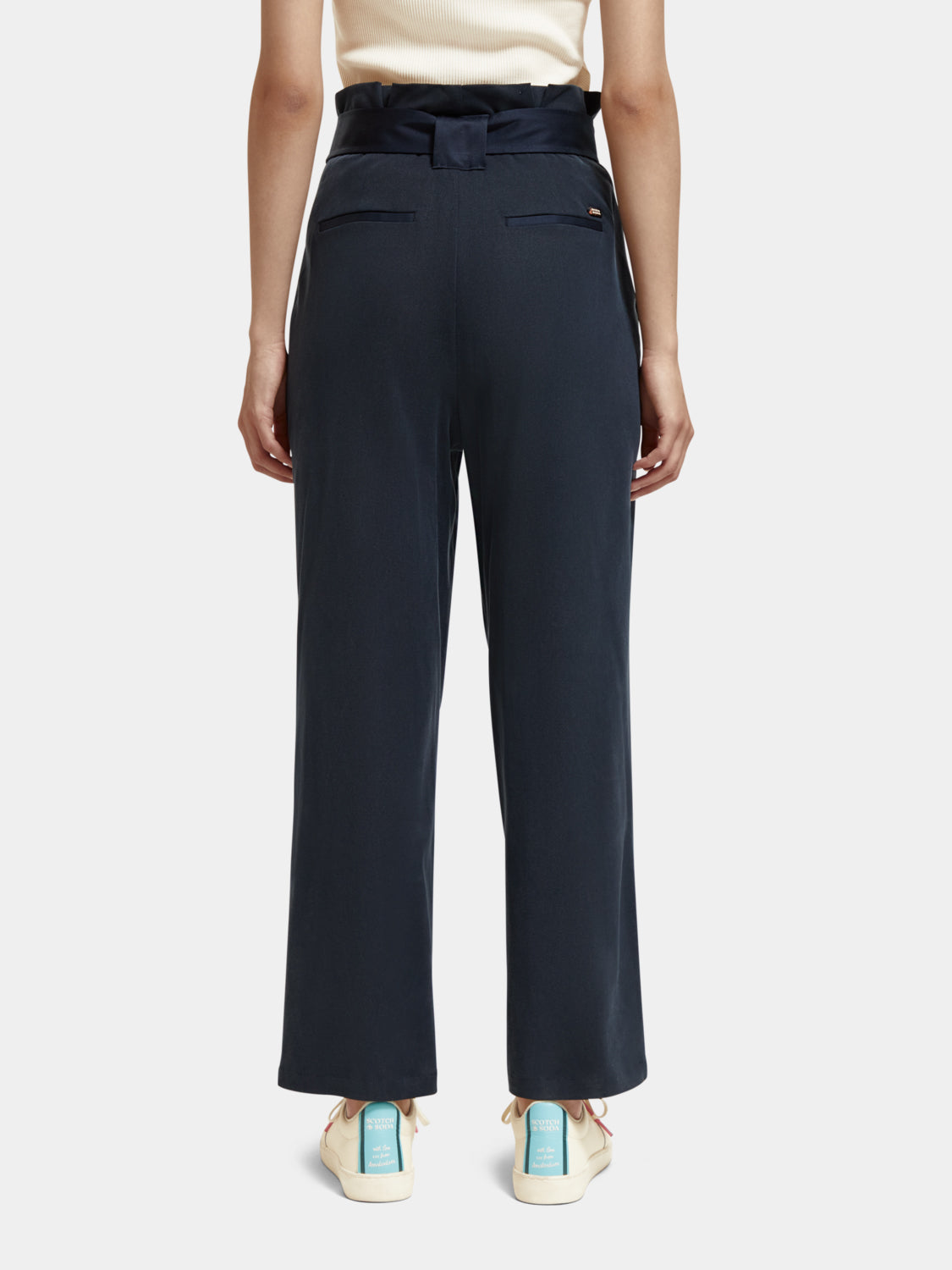 Daisy high-rise paper bag pants - Scotch & Soda AU
