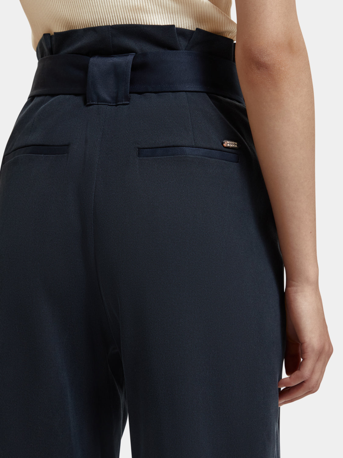 Daisy high-rise paper bag pants - Scotch & Soda AU