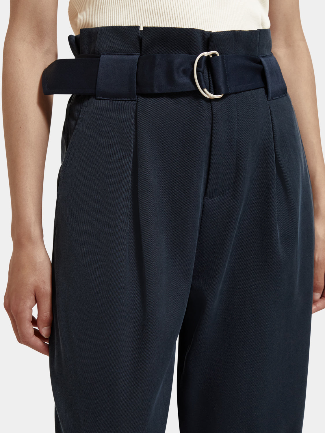 Daisy high-rise paper bag pants - Scotch & Soda AU