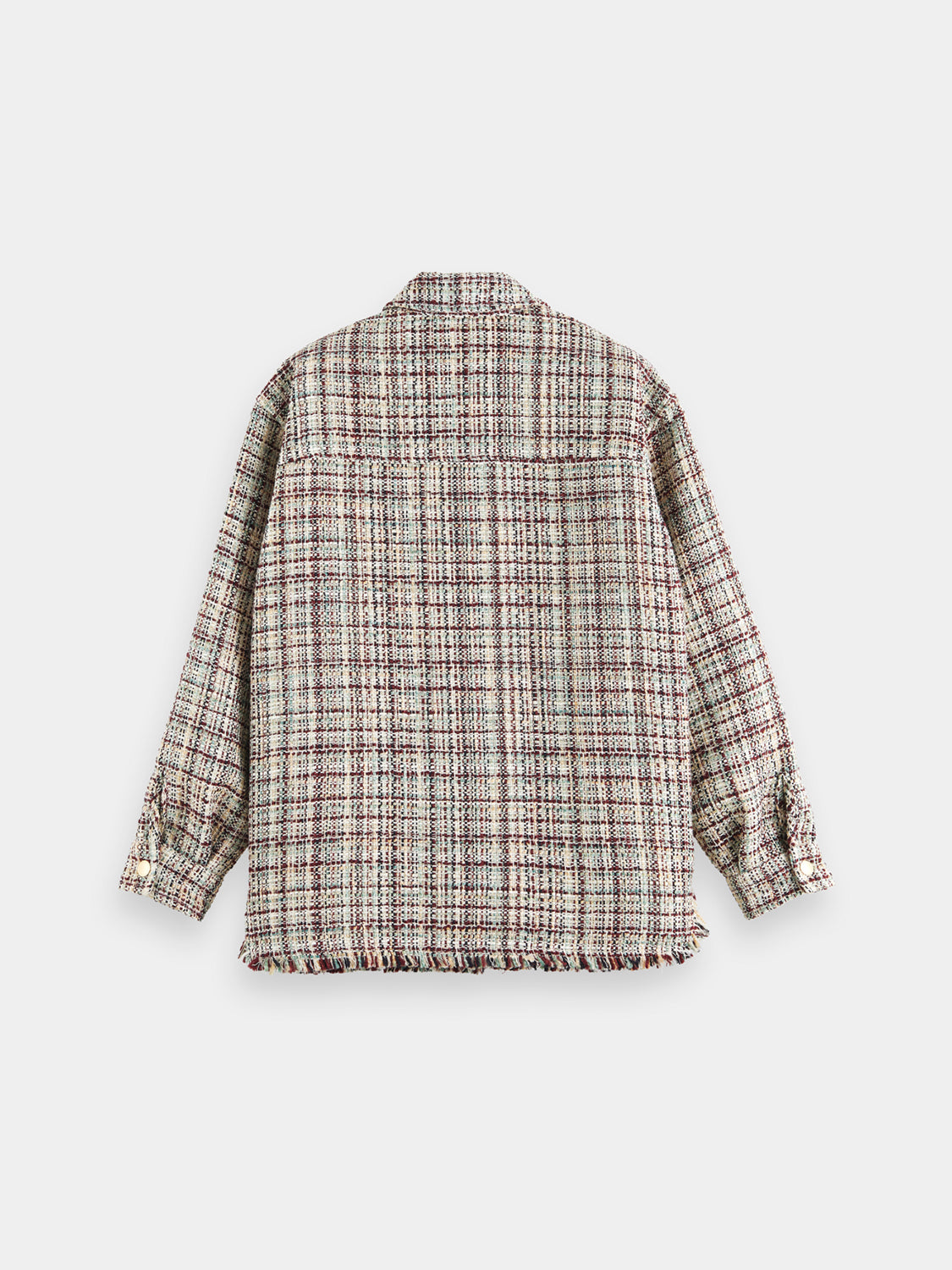 Glitter tweed shirt jacket - Scotch & Soda AU