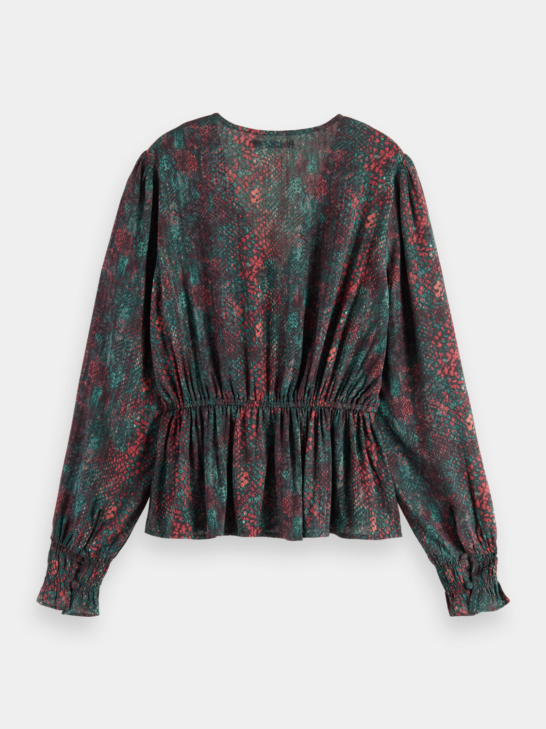 V-neck peplum top - Scotch & Soda AU