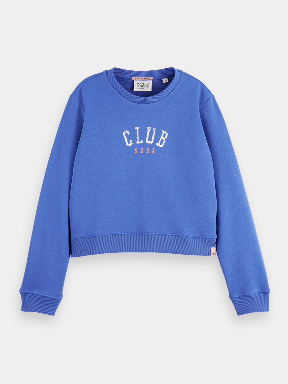 Regular-fit cropped crewneck sweatshirt - Scotch & Soda AU