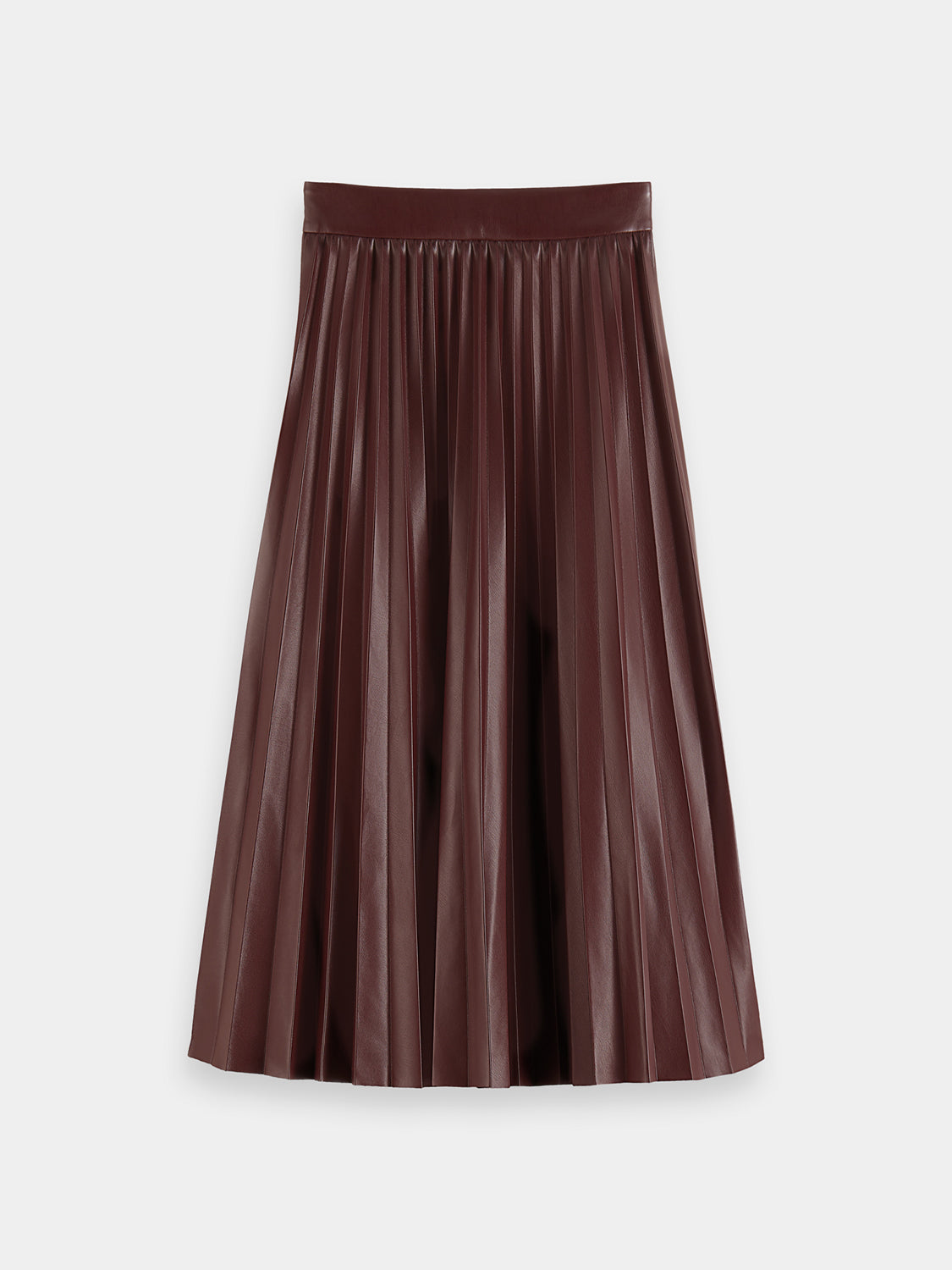 Faux leather pleated skirt - Scotch & Soda AU