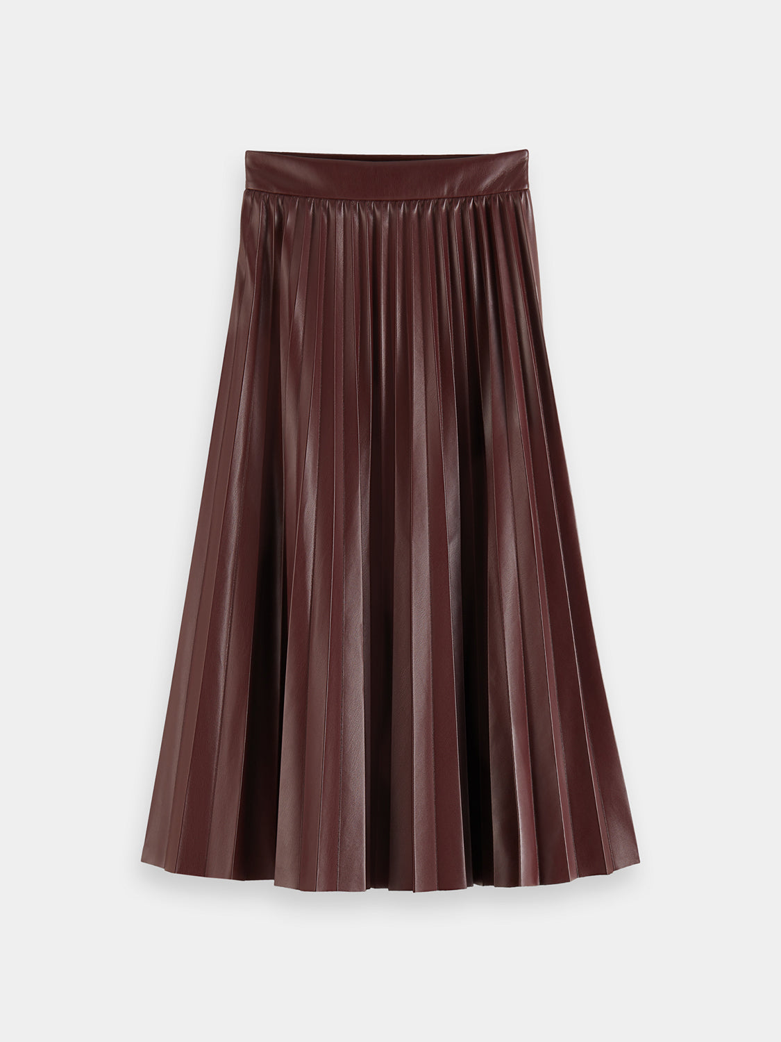 Faux leather pleated skirt - Scotch & Soda AU