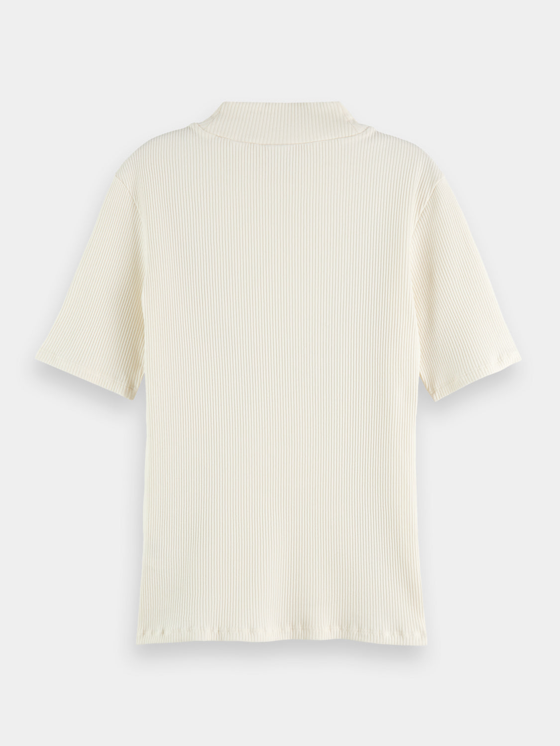 Mock neck ribbed slim-fit top - Scotch & Soda AU